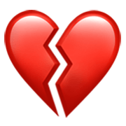 💔 Emoji Corazón Roto en Apple iOS 17.4.