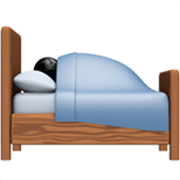 🛌 Emoji im Bett liegende Person Apple iOS 17.4.