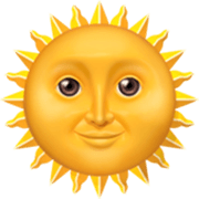 Emoji 🌞 Faccina Sole su Apple iOS 17.4.