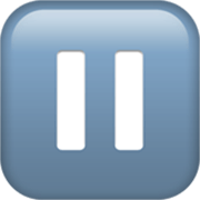 Emoji ⏸️ Pulsante Pausa su Apple iOS 17.4.