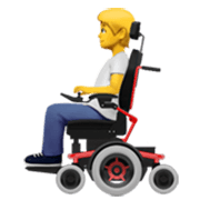 Person in motorisiertem Rollstuhl Apple iOS 17.4.