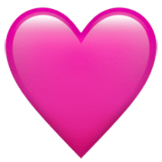 🩷 Emoji Coração Cor-De-Rosa na Apple iOS 17.4.