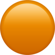 Émoji 🟠 Disque Orange sur Apple iOS 17.4.