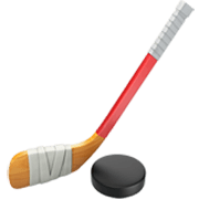 Emoji 🏒 Hockey Su Ghiaccio su Apple iOS 17.4.