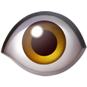 Emoji 👁️ Occhio su Apple iOS 17.4.