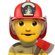 Émoji 👨‍🚒 Pompier Homme sur Apple iOS 17.4.