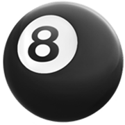 Emoji 🎱 Palla Da Biliardo su Apple iOS 17.4.