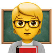 Émoji 🧑‍🏫 Personnel Enseignant sur Apple iOS 17.4.