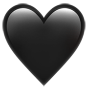 Émoji 🖤 Cœur Noir sur Apple iOS 17.4.