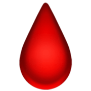 Emoji 🩸 Goccia Di Sangue su Apple iOS 17.4.