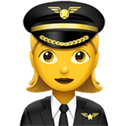 Emoji 👩‍✈️ Pilota Donna su Apple iOS 17.4.