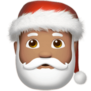 🎅🏽 Emoji Papai Noel: Pele Morena na Apple iOS 17.4.