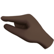 🤏🏿 Emoji Mão Beliscando: Pele Escura na Apple iOS 17.4.