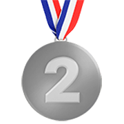 🥈 Emoji Medalla De Plata en Apple iOS 17.4.