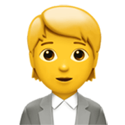 Emoji 🧑‍💼 Persona Che Fa Un Lavoro D’ufficio su Apple iOS 17.4.