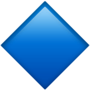 Emoji 🔷 Rombo Blu Grande su Apple iOS 17.4.