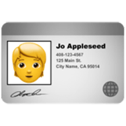 🪪 Emoji Tarjeta De İdentificación en Apple iOS 17.4.