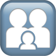 👨‍👩‍👦 Emoji Familia: Hombre, Mujer, Niño en Apple iOS 17.4.