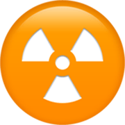 Emoji ☢️ Simbolo Della Radioattività su Apple iOS 17.4.