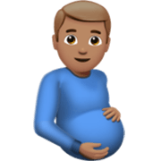 Schwangerer Mann: mittlere Hautfarbe Apple iOS 17.4.