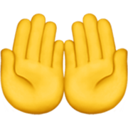 Emoji 🤲 Mani Unite In Alto su Apple iOS 17.4.