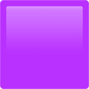 Emoji 🟪 Quadrato Viola su Apple iOS 17.4.
