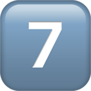 7️⃣ Emoji Teclas: 7 en Apple iOS 17.4.