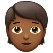 🧑🏾 Emoji Pessoa: Pele Morena Escura na Apple iOS 17.4.