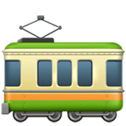 🚃 Emoji Straßenbahnwagen Apple iOS 17.4.