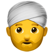 Emoji 👳‍♂️ Uomo Con Turbante su Apple iOS 17.4.