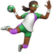 Handballspielerin: mitteldunkle Hautfarbe Apple iOS 17.4.