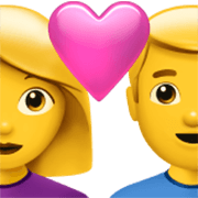 Casal Apaixonado: Mulher E Homem Apple iOS 17.4.