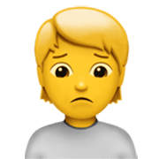 🙍 Emoji missmutige Person Apple iOS 17.4.