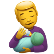 👨‍🍼 Emoji Hombre Que Alimenta Al Bebé en Apple iOS 17.4.