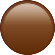 Emoji 🟤 Cerchio Marrone su Apple iOS 17.4.
