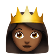 Emoji 👸🏾 Principessa: Carnagione Abbastanza Scura su Apple iOS 17.4.