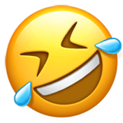 🤣 Emoji sich vor Lachen auf dem Boden wälzen Apple iOS 17.4.
