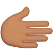 🫱🏽 Emoji Mano Derecha: Tono De Piel Medio en Apple iOS 17.4.