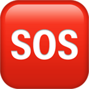 Emoji 🆘 Pulsante SOS su Apple iOS 17.4.