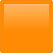 Émoji 🟧 Carré Orange sur Apple iOS 17.4.