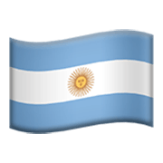 🇦🇷 Emoji Bandera: Argentina en Apple iOS 17.4.