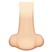 Emoji 👃🏻 Naso: Carnagione Chiara su Apple iOS 17.4.