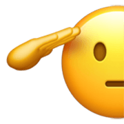 Emoji 🫡 Faccina Di Saluto su Apple iOS 17.4.
