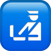 Emoji 🛃 Simbolo Della Dogana su Apple iOS 17.4.