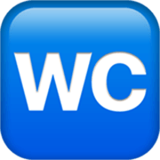 Emoji 🚾 Simbolo Del WC su Apple iOS 17.4.
