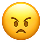 Emoji 😠 Faccina Arrabbiata su Apple iOS 17.4.