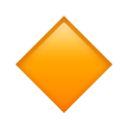 🔸 Emoji Rombo Naranja Pequeño en Apple iOS 17.4.