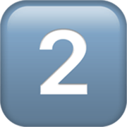 Emoji 2️⃣ Tasto: 2 su Apple iOS 17.4.