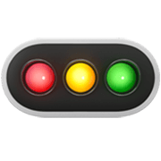 🚥 Emoji horizontale Verkehrsampel Apple iOS 17.4.