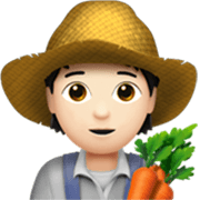 Emoji 🧑🏻‍🌾 Agricoltore: Carnagione Chiara su Apple iOS 17.4.